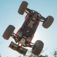 Arrma KRATON 6S V6 4WD BLX Monster Truck Bleu/Orange 1/8e