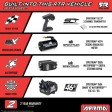 Arrma Notorious 6S 4X4 V6 BLX Stunt 1/8 Bleu RTR SUR-COMMANDE