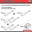 Arrma Notorious 6S 4X4 V6 BLX Stunt 1/8 Bleu RTR SUR-COMMANDE