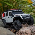 Axial SCX30 Jeep Wrangler JLU 4X4 Brushed Rock Crawler Blanc 1/30e Prêt à rouler