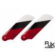 Pâles anticouple carbone RJX 95mm rouge et blanche