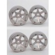 Jantes Metsafil 1.9" Beadlock CNC 6 bâtons PT-SLINGSHOT 1/10 Crawler 4 pièces