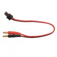 Cordon de charge bananes 4mm vers TRAXXAS silicone 18AWG OR