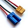 Cordon de charge XT60 femelle vers EC5 mâle