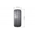 Roues Louise RC SC-Rocket Jantes Noires Hexa 17mm avt/arr 1/10e