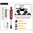 Amortisseur Alu G-TRANSITION Gmade 80mm rouge 4pcs - Scale 1/10