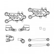 Set de triangles de suspension Carson X18