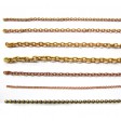 Chaîne en laiton bruni 1 mètre type E 3,5mm