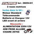 Traxxas Stampede 4x2 XL5 1/10e BRUSHED Rouge + LED AVEC ACCUS / CHARGEUR