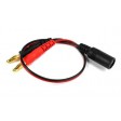 Cordon de charge bananes 4mm vers batteries lunettes Fatshark