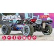 Hobbytech Desert Buggy DB8SL Brushed Rouge 1/8e - Prêt à rouler