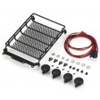 Galerie acier avec barre de led pour TRX-4/ SCX10/ TAMIYA