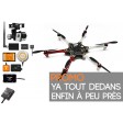DJI F550 E300 - Moteurs + Contrôleurs + Naza-M V2 + Zenmuse H3-3D + Datalink 2.4 + Mini iOSD + Can-Hub + Train
