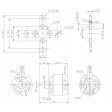 Moteur brushless Protronik DM2210 1700kv 140w LiPo 2s/3s
