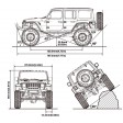 Kyosho Mini-Z 4X4 Mx-01 Jeep Wrangler Rubicon Granite Métallisé SUR-COMMANDE