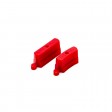 Turbo Racing Elements de rail en plastique rouge pour piste (50 pcs)