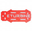 Option plaque supérieur aluminium rouge TB250 racer eTurbine