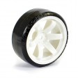 Roues Fastrax 6 batons Street/Drift D1 blanches déport 6mm 1/10 4pcs