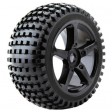 Roues Fastrax ROCK MTD 5 batons NOIR 1/8 Truggy