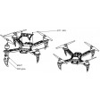 Mini QuadCopter KK260 chassis seul