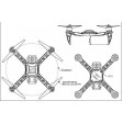 Mini QuadCopter KK260 chassis seul