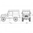 FMS 1/10 Toyota Land cruiser FJ40 scaler ARTR Bleu SUR-COMMANDE