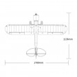 FMS PA-18 Super Cub 1700mm PNP kit avec flotteurs & systeme reflex