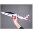 FMS Lancé-main Planeur Alpha jet 600mm blue et rouge