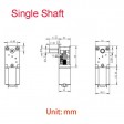 Moteur réducté double arbre FAST 3 à 12v - 4/16tr