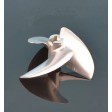 Hélice de vitesse 3 pales en aluminium 40mm / axe 4.76mm