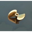 Hélice de vitesse 2 pales en laiton 30mm / axe 3.2mm