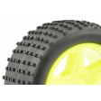 Roues montées jaunes Arrières 2pcs FTX COMET Buggy 1/12e