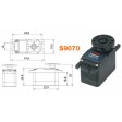 Servo Futaba S9070 SBUS 6,8kg/ 0,12s/ taille basse/ HV/ métal