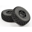 Roues Fastrax Avant JIGSAW 5 double branches noir 1/10 Short course