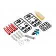 Amortisseur Alu G-TRANSITION Gmade 80mm rouge 4pcs - Scale 1/10