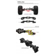 Gmade Crawler R1 Rock Buggy - Rouge - Prêt à rouler