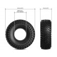 Pneus Gmade 2.2 MT 2202 (2) Crawler 1/10e