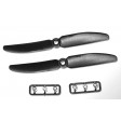 Gemfan noir – 5 x 4 anti horaire (2 pcs)