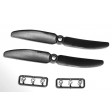 Hélices GEMFAN noir – 5x4" horaire R (2 pcs)