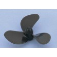 Hélice bateau 55 mm M4, 3 pales, droite