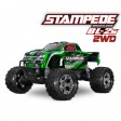 Traxxas Stampede 4x2 BL-2s Clipless Vert Accu + Chargeur