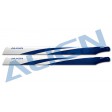 Pales principales ALIGN Carbone CFK 425 Bleu 3D - T-REX 500 FLYBARLESS