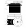 Servo Hitec HS-785HB - Treuil à tambour