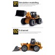 Bulldozer RC HUINA 1/18e - Prêt à rouler 