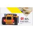 Bulldozer RC HUINA 1/18e - Prêt à rouler 