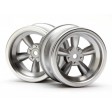 Jantes HPI 5 branches 31mm Chrome mat – la paire