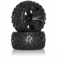 Roues Hobbytech big pavés Truggy 1/10e arrière (2) hex 12mm