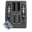 Amortisseurs Alu réglables 85/13mm universel + 3 jeux ressorts H/M/S