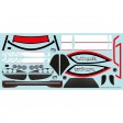 Carrosserie pré-peinte ROUGE 1/8 Concept Car+Stickers+aileron