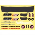 Carrosserie pré-peinte GRISE 1/8 Concept Car+Stickers+aileron